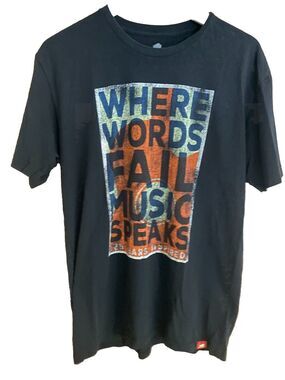 Ryman Auditorium T-Shirt Music Speaks Graphic Tee Short Sleeve Mens L Black